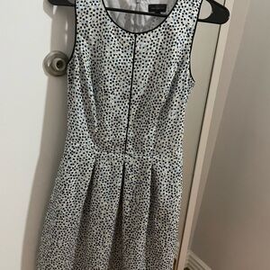 Black and White A-Line Mini Dress for Weddings